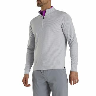 Men's Footjoy Golf Mid Layer Grey/White NZ-360698